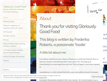 Tablet Screenshot of blog.gloriouslygoodfood.com